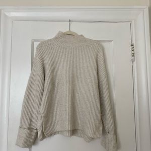 Topshop oatmeal turtleneck sweater